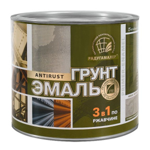 Грунт-эмаль по рж. коричневая 1,9кг (Радуга) (6)