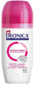DEONICA Антиперспирант Pre-Biotic Эффект 50 мл (ролик), шоубокс 46 00104 03768 9 S Арнест (6)
