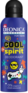 DEONICA FOR TEENS Дезодорант Cool Spirit, 125 мл (спрей)(6)/короб-автомат 46 00104 03774 0 AV Арнест