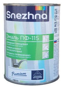 Эмаль ПФ-115 СНЕЖНА САЛАТ 0,9 кг (6)