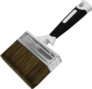 Кисть DECOR для финишных работ 100х25 мм, темный ворс, 2К ручка(54шт/108шт) 830-105 Намерение