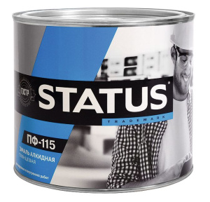 Эмаль ПФ-115 STATUS желтая 1,8кг (Радуга) (6)