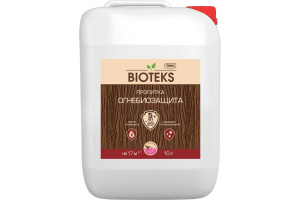 Пропитка Огнебиозащита BIOTEKS c розовым индикатором 10л (1шт) ТЕКС 700002153