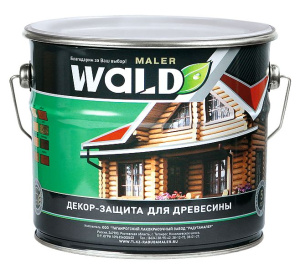 ПРОПИТКА WALD защита и декорирование для всех видов древесины полуматовая РЯБИНА 1л (Радуга) (14)