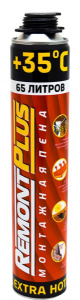 Пена монтажная REMONT PLUS 65 EXTRA HOT PRO (РОССИЯ) 9412845
