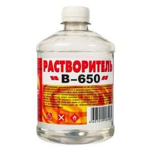 Растворитель В-650 0,5 л (пэт/т)  (20шт)  Вершина