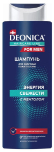 DEONICA FOR MEN Шампунь для волос Энергия свежести, 380 мл 46 50056 49952 3 Арнест