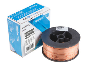 Проволока сварочная омедненная ER 70S-6 ф0,8мм (катушка D100 1 кг) SOLARIS (WM-ER70S6-08010)