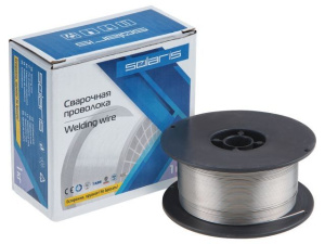 Проволока сварочная FLUX E71T-GS ф1,0мм (сварка без газа) (катушка 1кг) SOLARIS WM-E71TGS-10010