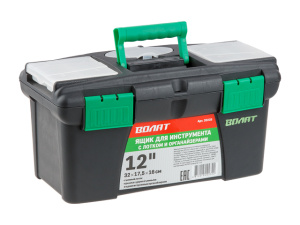 Ящик для инструмента пластмасс. 32х17,5х16 см (12