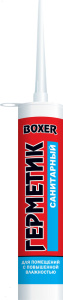 Boxer S. герметик силиконовый санитарный, белый, 260мл (1КОР-24ШТ)  H1616/23