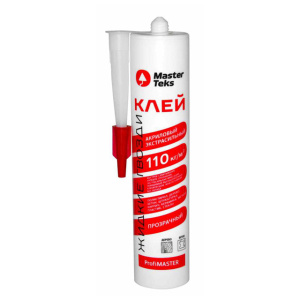 Клей акриловый Жидкие Гвозди MasterTeks ProfiMaster 110 кг/м2 экстрасильный 0,28 кг прозрачный (РОССИЯ) 9753119