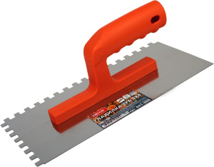 Гладилка DЕCOR, 280х130мм, Нерж. зуб 8х8 мм; 0,7 мм(11шт/33шт) 661-008 Намерение