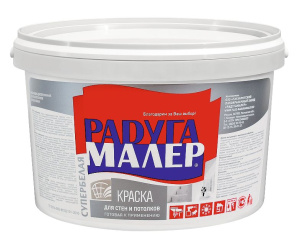 ВД-АК Краска интерьерная для стен и потолков супербелая 14кг (Радуга) (1)