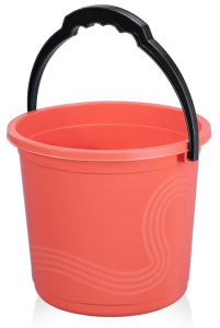 Ведро  Волна  18 л (коралловый) арт. 210 (20шт)