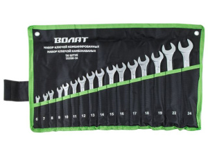 Набор ключей комбинир. 6-24мм 16шт ВОЛАТ, 15350-16
