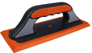 Терка DECOR, 3K, 260х100 мм, мягкая оранж. резина (7шт/35шт) 570-001 Намерение