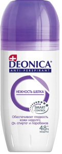 DEONICA Антиперспирант Нежность шелка 50 мл (ролик), шоубокс 46 00104 03511 1 S Арнест (6)