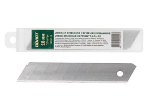 Лезвия сменные сегментированные 18мм 10шт ВОЛАТ 24000-18