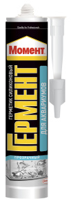 Герметик силиконовый для аквариумов Момент ГЕРМЕНТ (прозрачный), 280 мл (12шт) 1997824