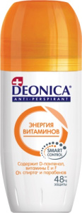 DEONICA Антиперспирант Энергия витаминов, 50мл (ролик), шоубокс 46 00104 03545 6 S Арнест (6)