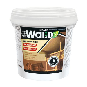 Лак  ВАЛЬД ЦВЕТНОЙ АКРИЛОВЫЙ по дереву калужница 1л (Радуга) (8)