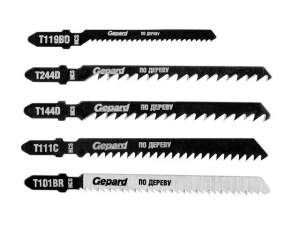 Набор пилок лобз. по дереву 5шт. GEPARD (GP0601-05)