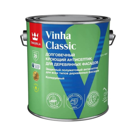 Антисептик кроющий VINHA CLASSIC VVA п/мат 2,7л (6шт) 700014054