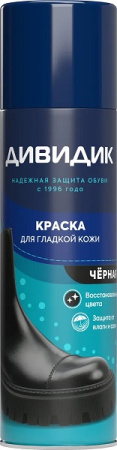 Аэрозоль Дивидик краска для гладкой кожи 250мл, черный Сети НШ 46 50056 49103 9 Сети НШ Арнест (6)