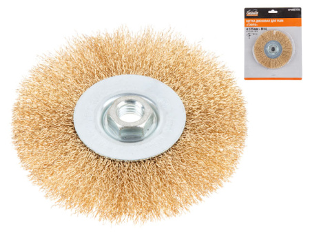 Щетка дисковая гофр.125мм/M14 GEPARD (GP0892-125)