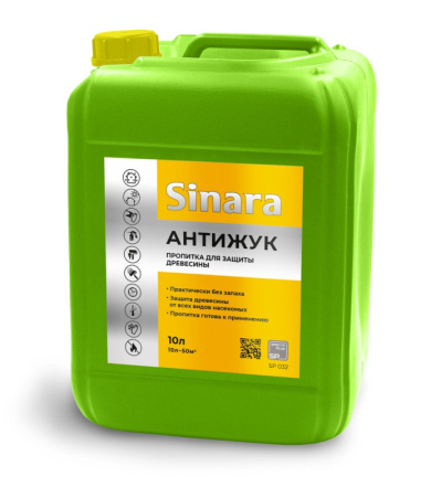 Sinara Антижук пропитка для защиты древисины 10л SP 032 Спектр Плюс