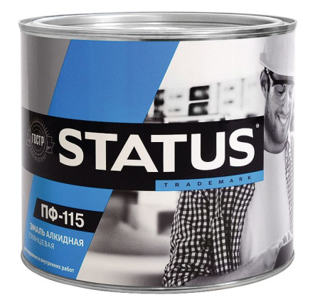 Эмаль ПФ-115 STATUS бирюзовая 1,8кг (Радуга) (6)