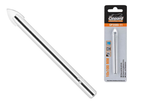 Сверло по кафелю/стеклу 6х75мм ц/х GEPARD GP2080-06