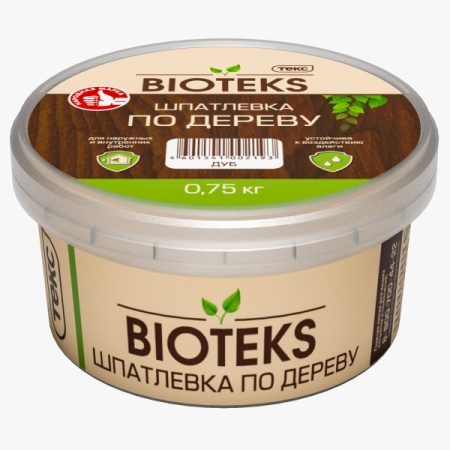 Шпатлевка по дереву BIOTEKS/ПРОФИ махагон 0,75кг (16шт) ТЕКС 700001385