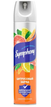 Освежитель воздуха Symphony - Цитрусовый заряд 300 см3 (2020) 46 00104 03268 4 RD Арнест