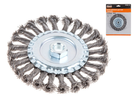 Щетка дисковая косич.125ммх22мм GEPARD (GP0894-125)