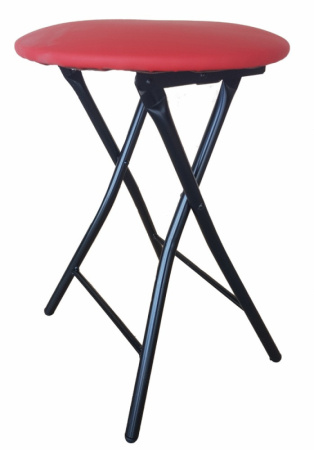 Табурет складной красный